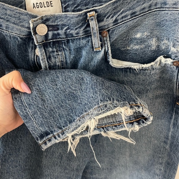 Agolde Riley High Rise Straight Jean - Picture 4 of 8